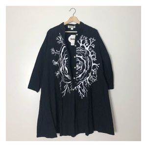 jacquard blouse dress with pockets